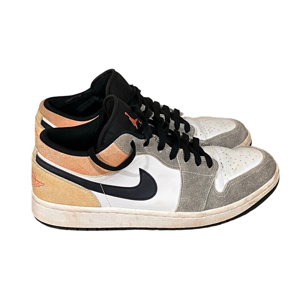 Air‎ Jordan 1 Low SE Flight Club Men’s Size 9 Black Grey Suede Athletic Sneakers